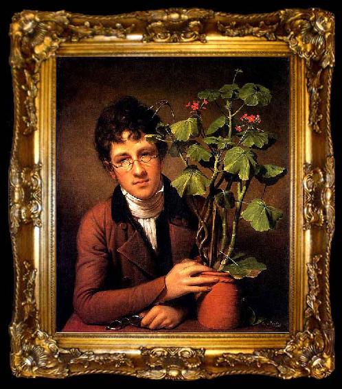 framed  Rembrandt Peale Rubens Peale with a Geranium, ta009-2